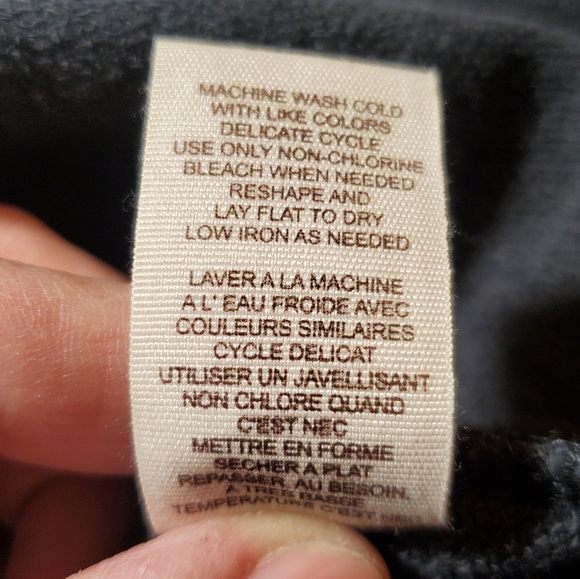 Free People "Charcoal" Grey Sequined Sleeve Top - Picture 11 of 11